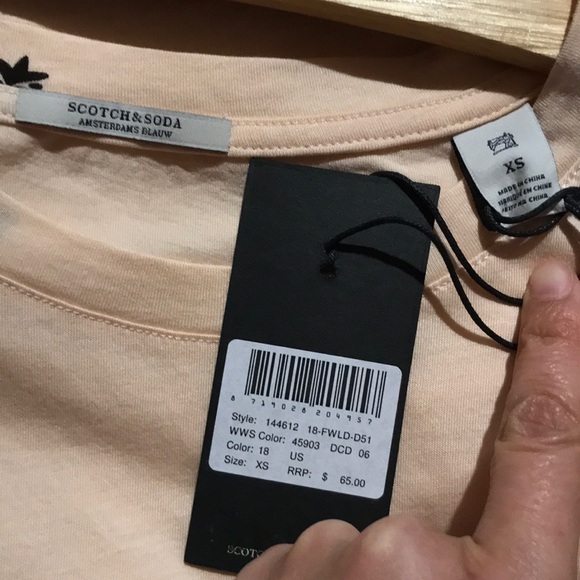 Super cute! NWT : Scotch & Soda Tee size XS - Picture 3 of 5